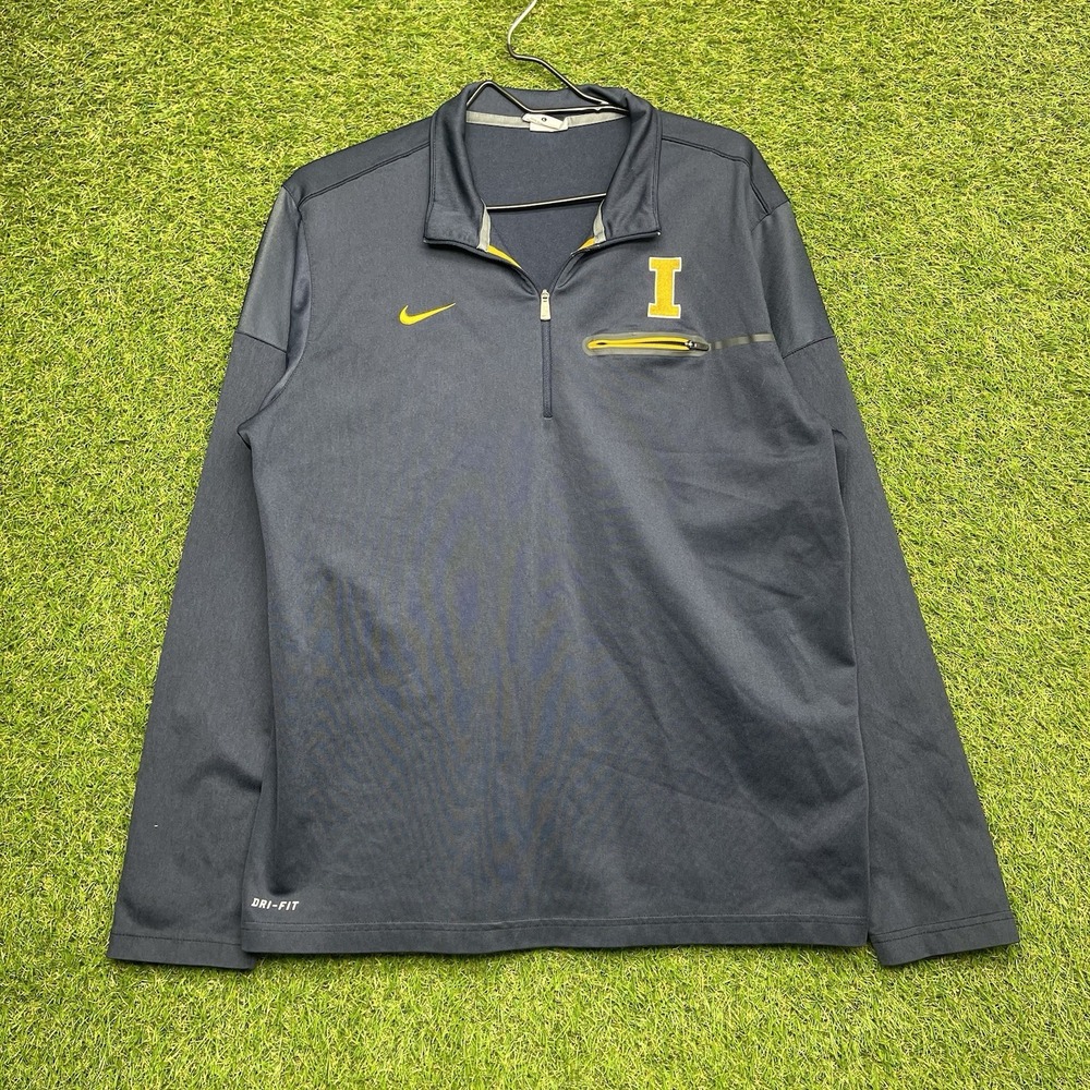 Nike Iowa State Cyclones Jacket Mens Large 1/4 Zip Shirt Dri-Fit Pullover Sports